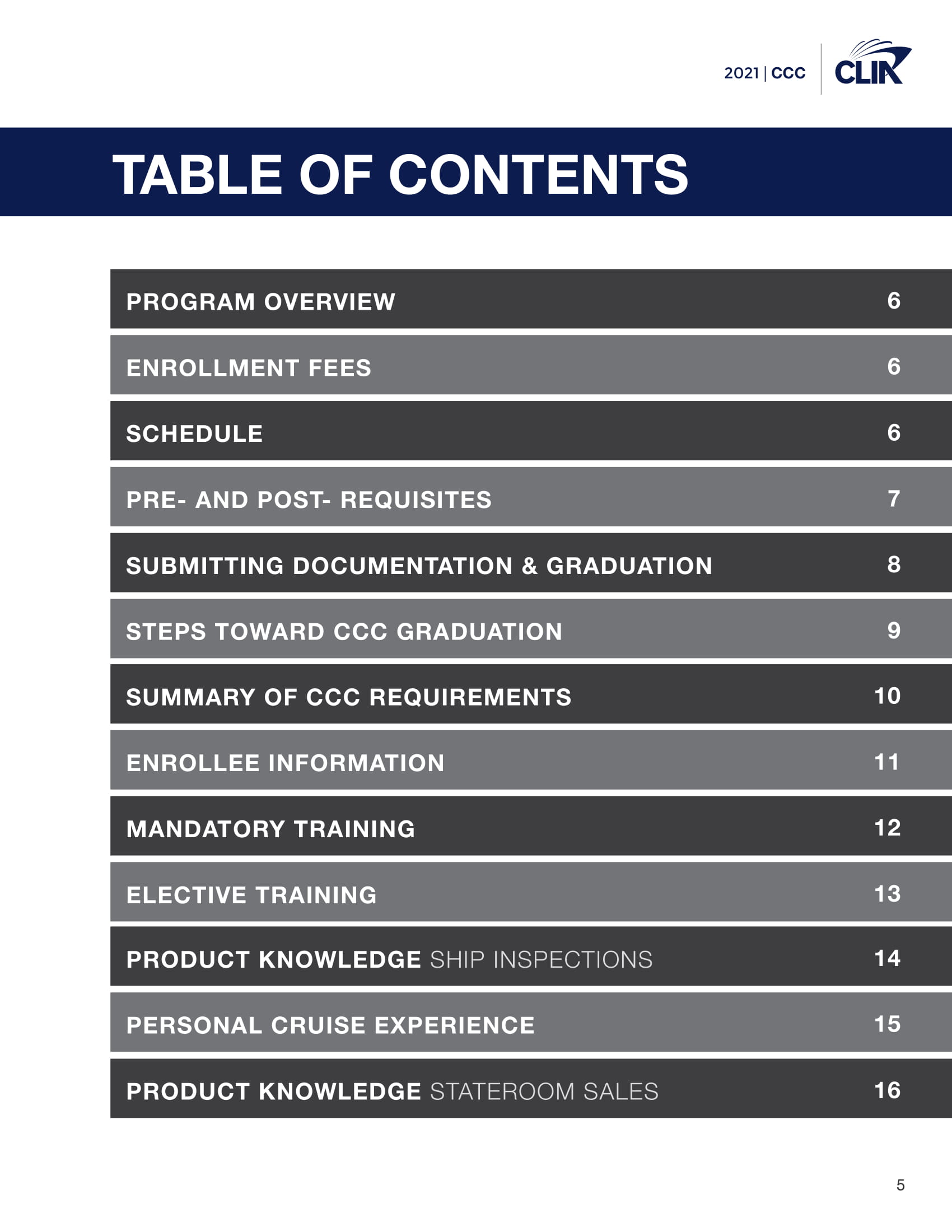 2021 Certified Cruise Counsellor Program - CLIACCCLogbook2021 1212020-05