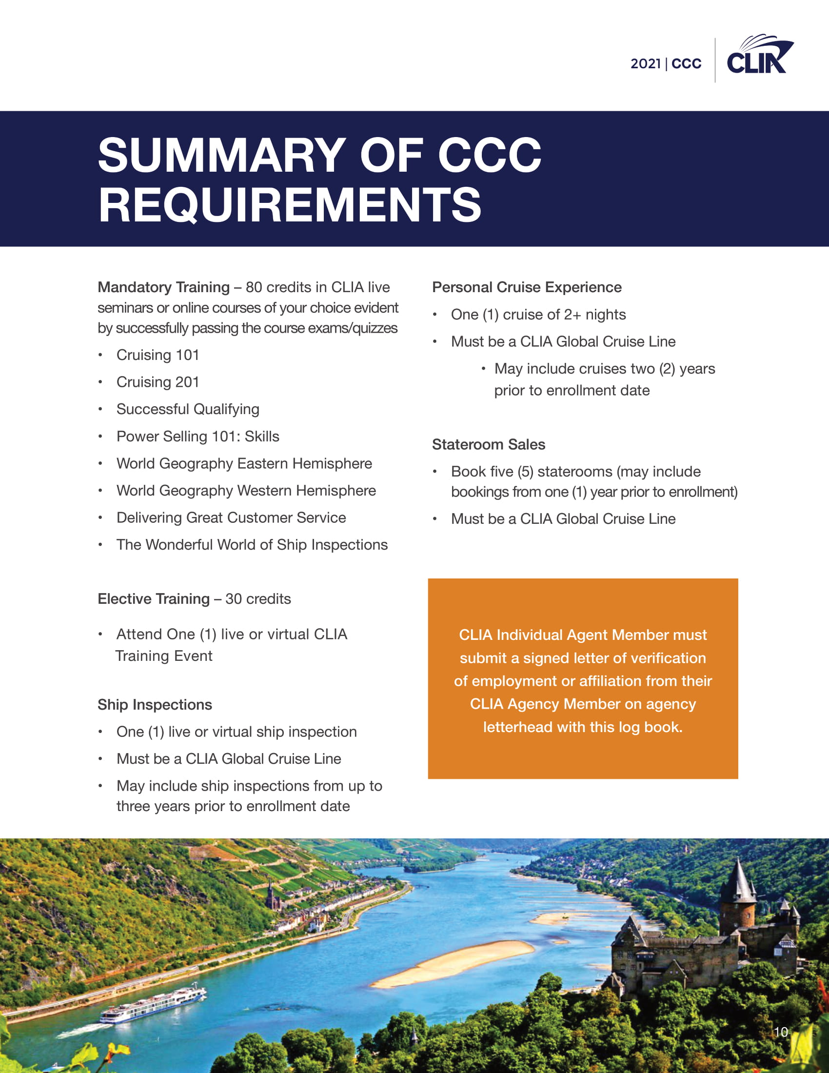 2021 Certified Cruise Counsellor Program - CLIACCCLogbook2021 1212020-10