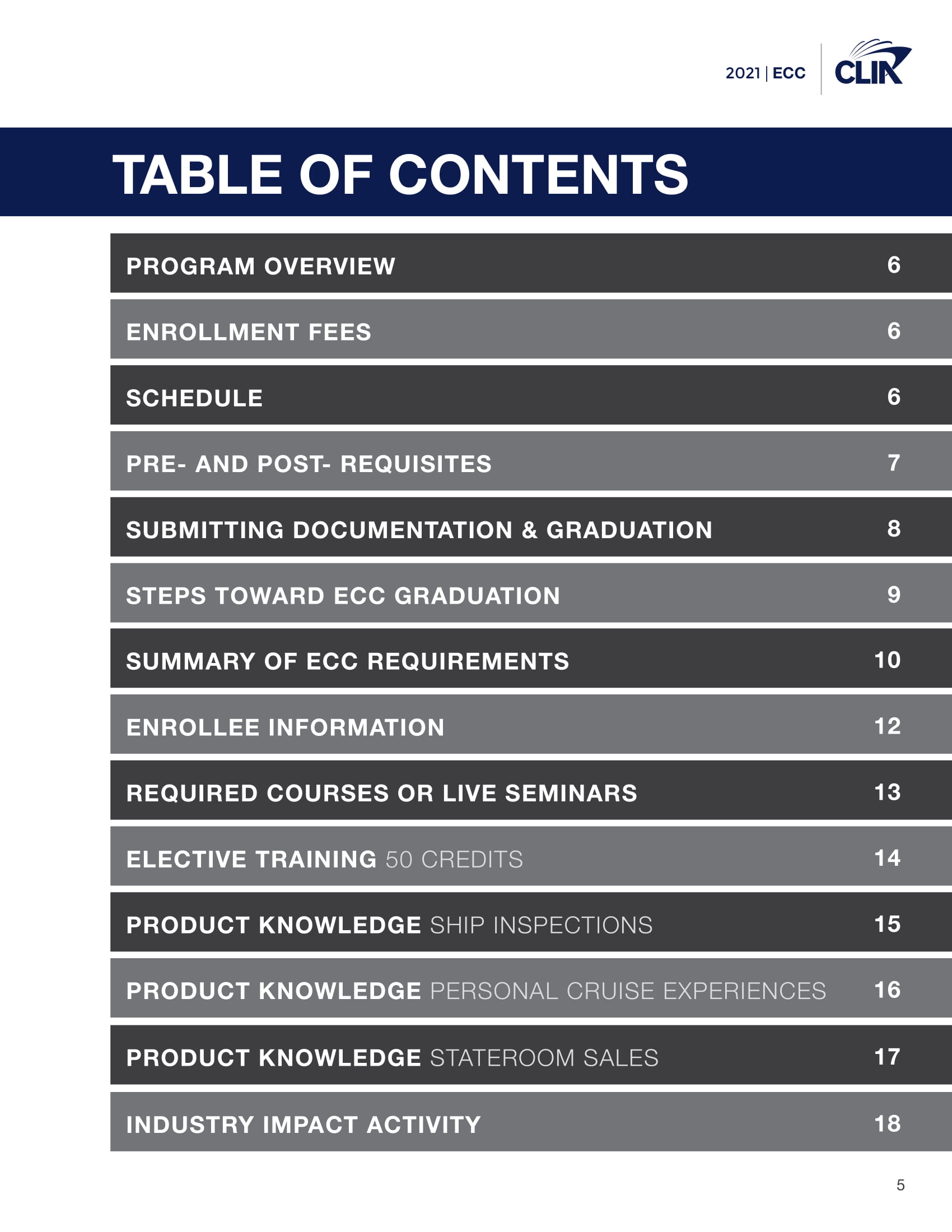 2021 Elite Cruise Counsellor Program - cliaecclogbook2021-1212020-05