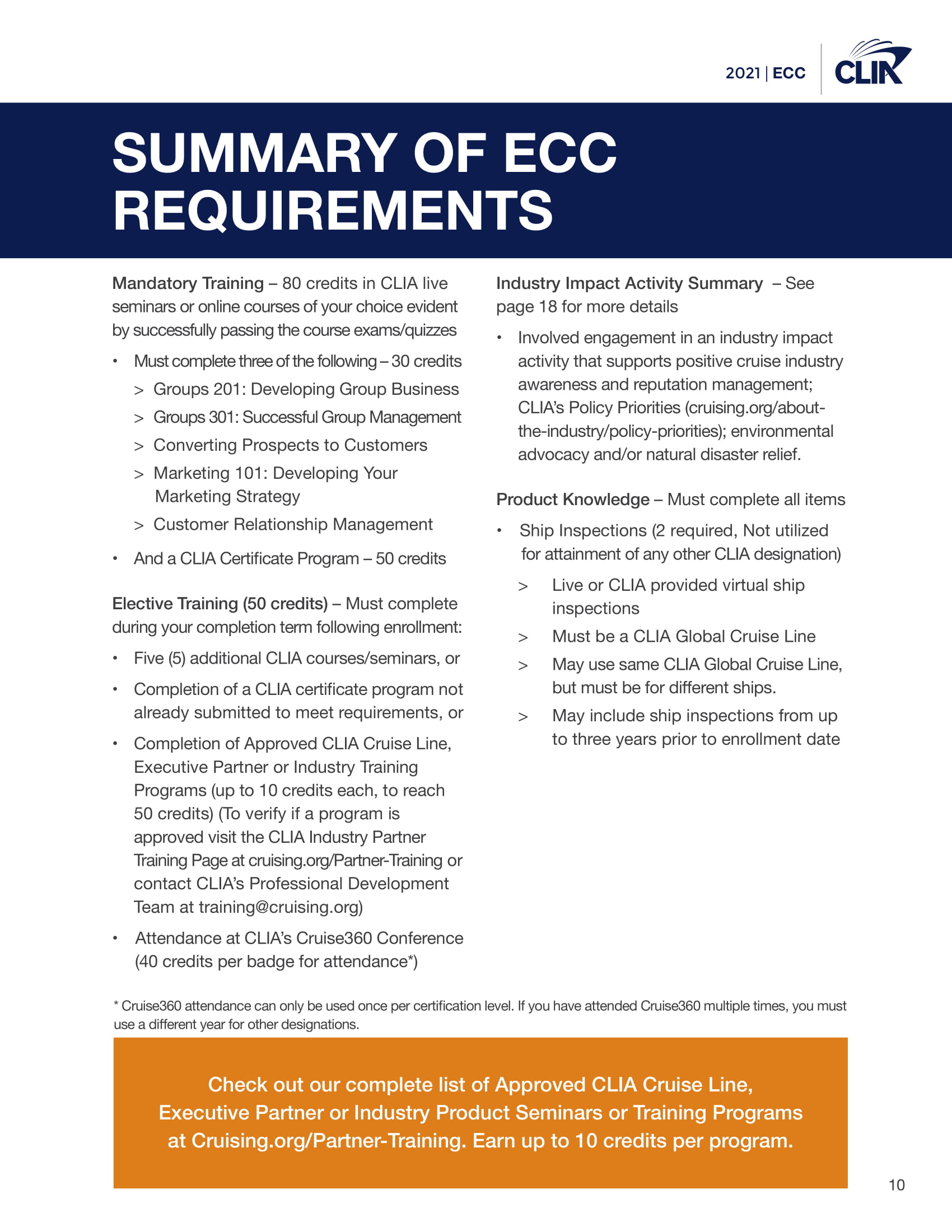 2021 Elite Cruise Counsellor Program - cliaecclogbook2021-1212020-10