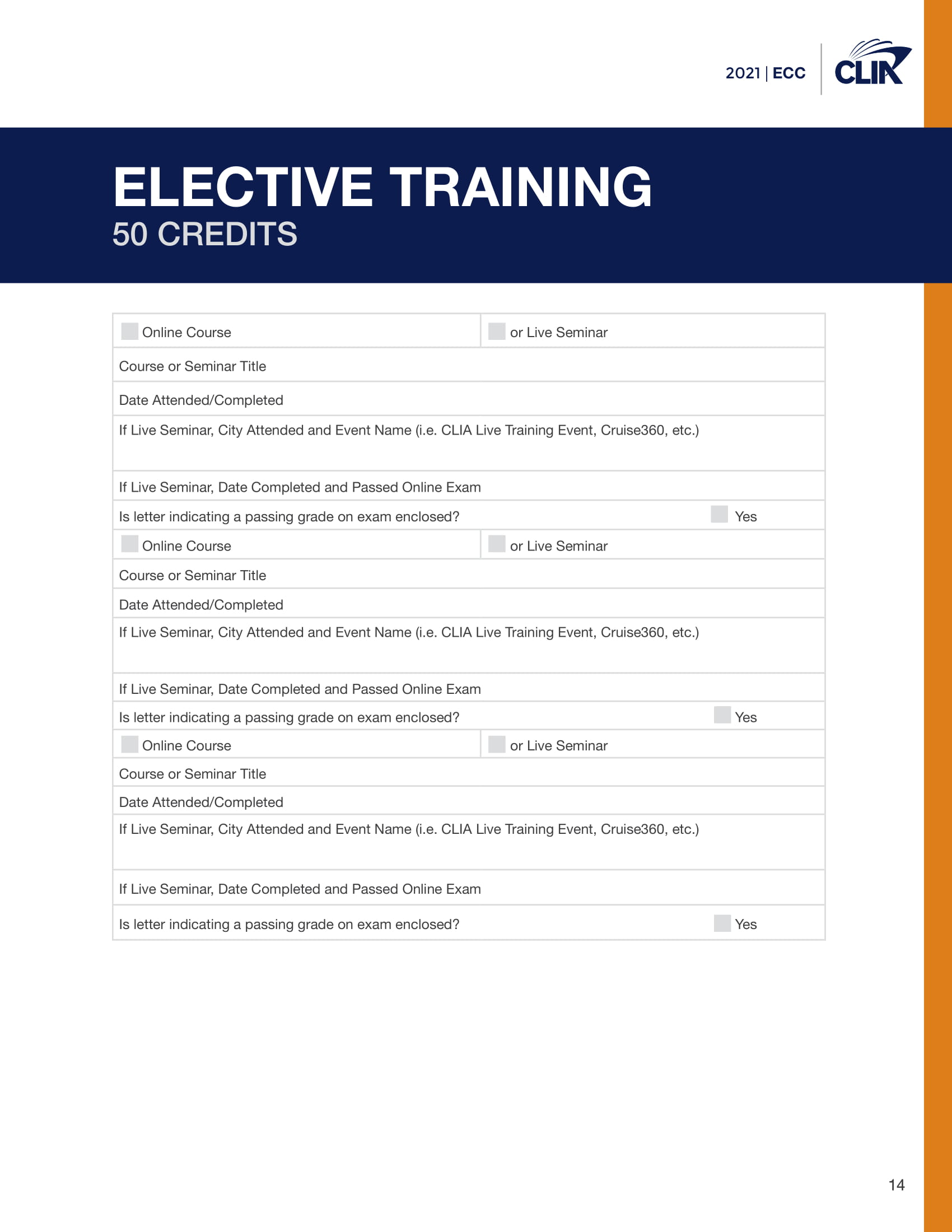 2021 Elite Cruise Counsellor Program - cliaecclogbook2021-1212020-14