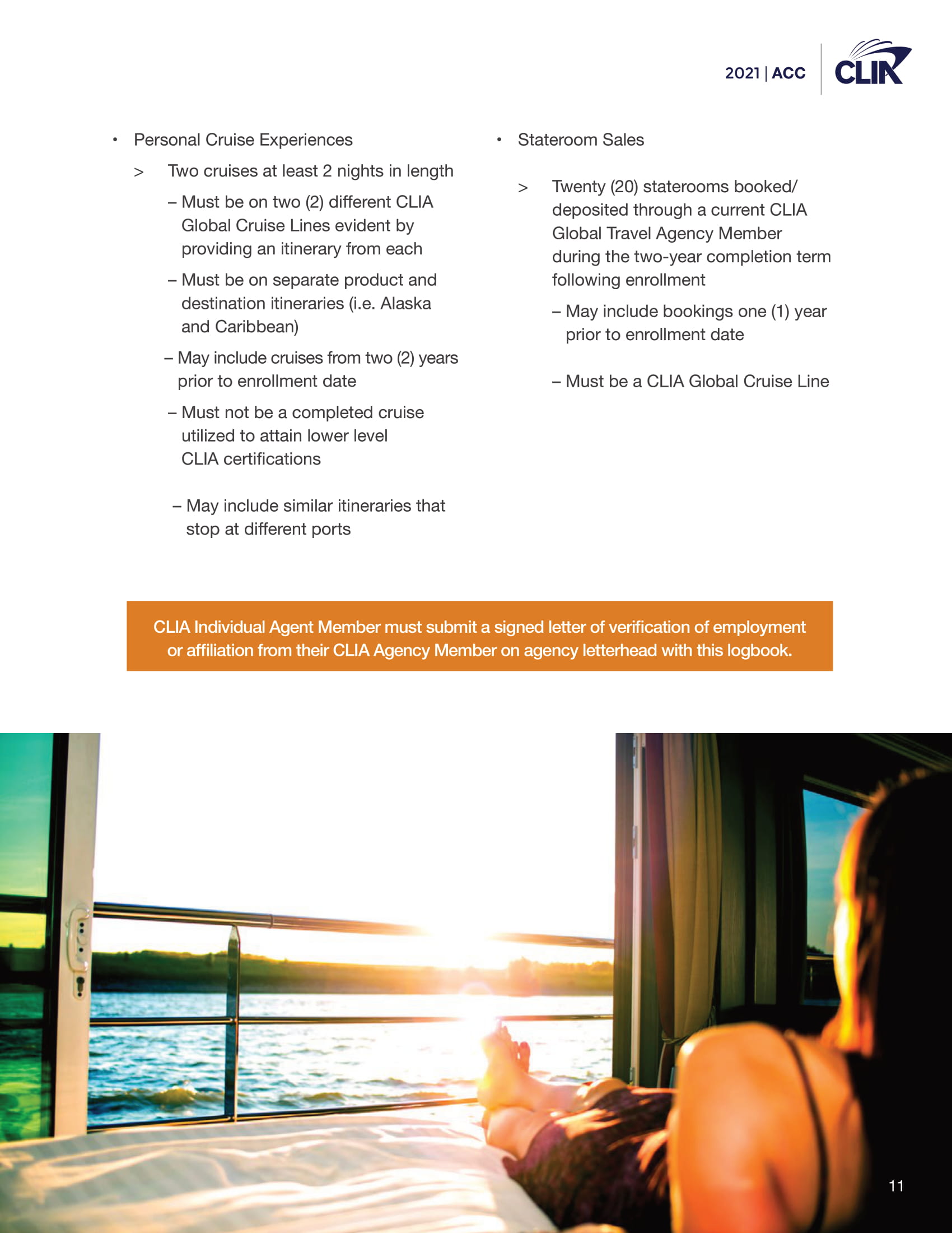 Accredited Cruise Counsellor Program - cliaacclogbook2021-1212020-11
